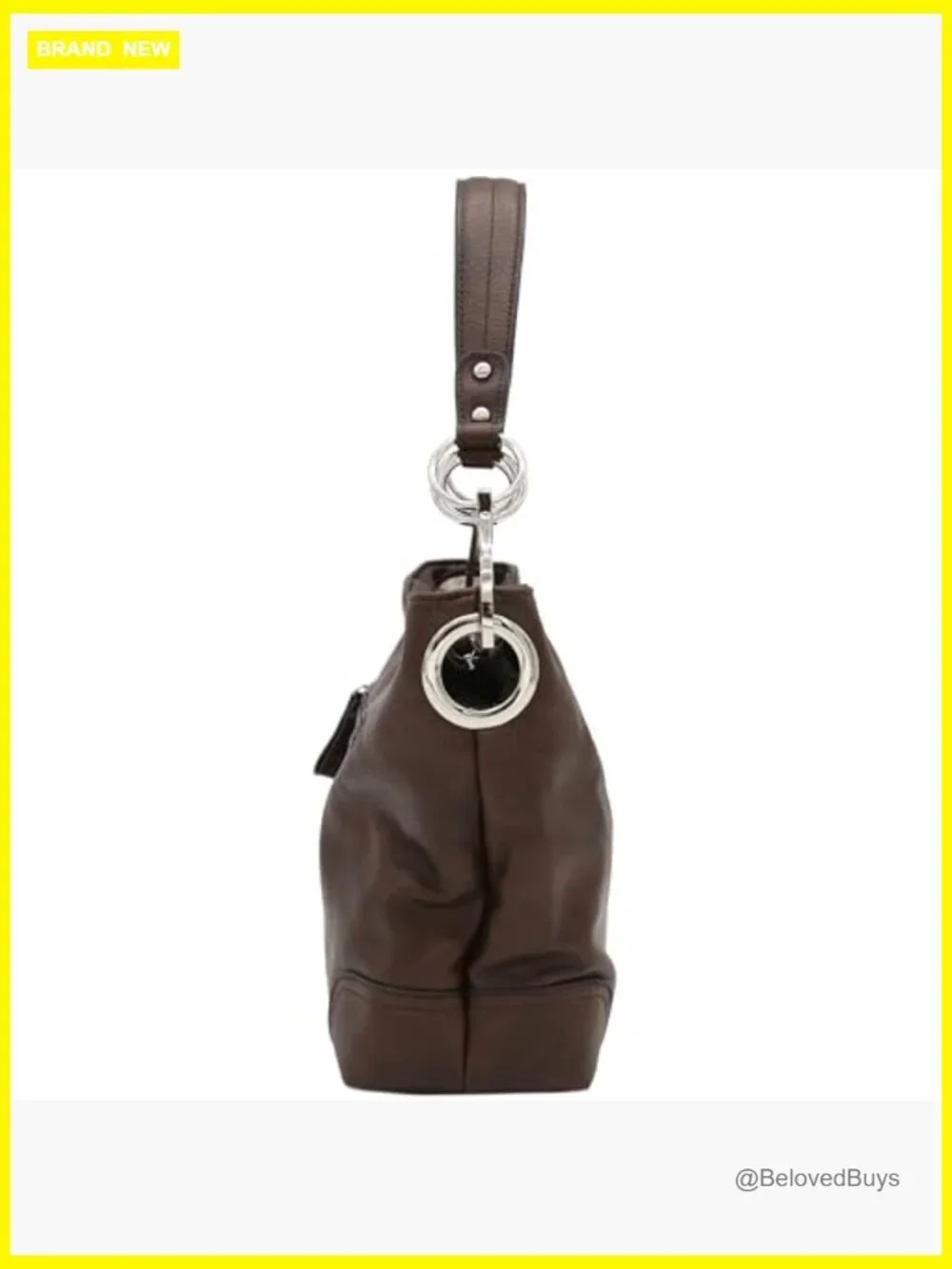 Hobo Shoulder Bag with Big Snap Hook Hardware